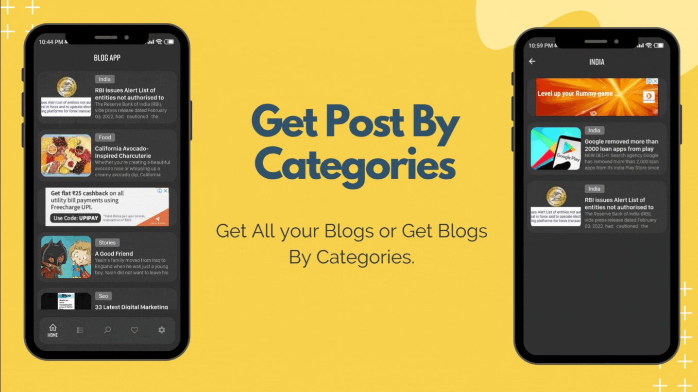 Blogger Flutter App Get Post By category