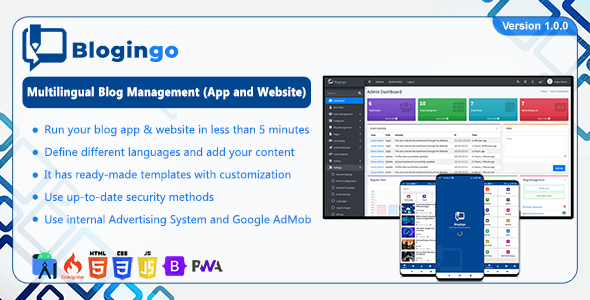 Blogingo – Multilingual Blog Management (App and Website)