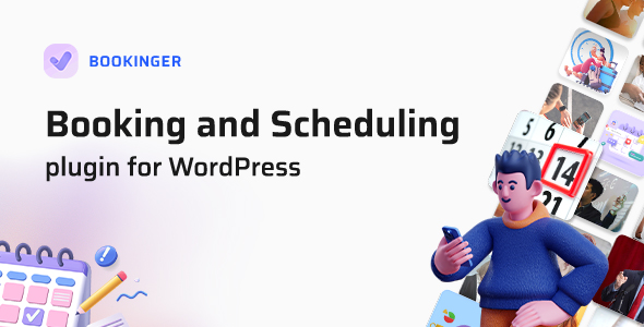 Booking and Scheduling Calendar for Elementor – Bookinger WordPress Calendars Web 