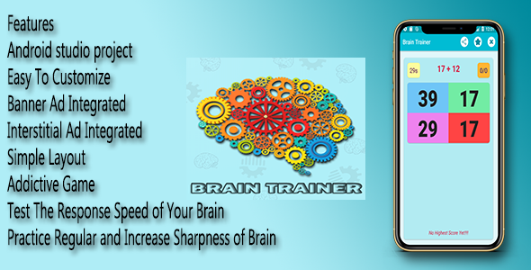 Brain Trainer - Android Quiz App Android  Mobile Games