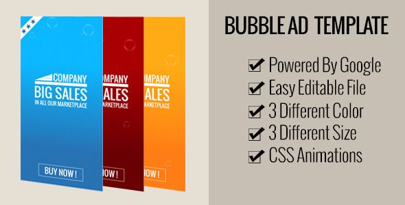 Bubble AD HTML 5 TEMPLATE    Ad Templates