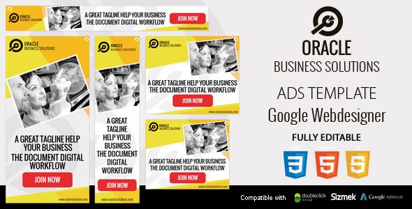 Business Solutions HTML5 Ads Template Ad Templates