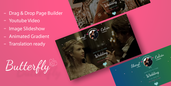 Butterfly - A Wedding WordPress Theme    