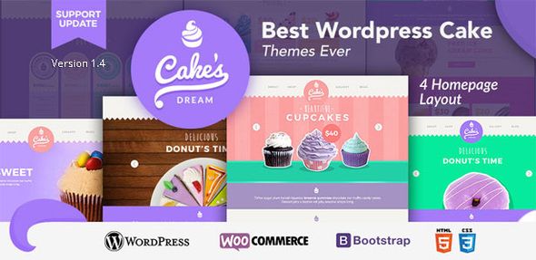 Cake Dream - Responsive Wordpress Woocommerce Theme    