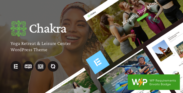 Chakra - Yoga Retreat & Leisure Center WordPress Theme image