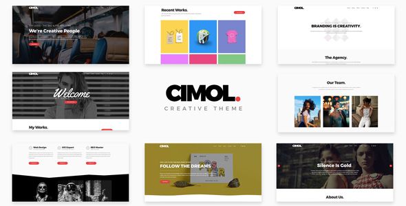 Cimol - Responsive One & Multi Page Portfolio Theme WordPress Creative, Portfolio  