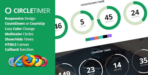 CircleTimer - jQuery Countdown Timer  Countdowns  