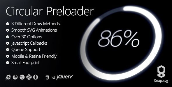 Circular HTML5 Preloader    
