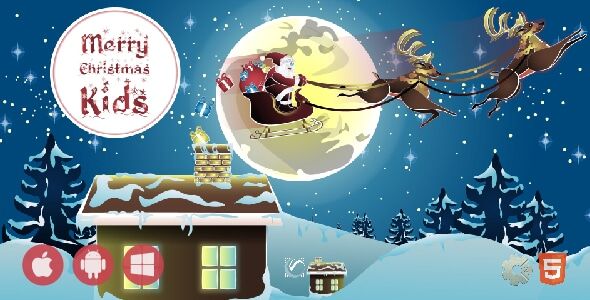 Flying Santa Gifts Game - HTML5 Game