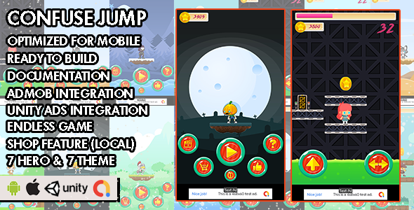 Confuse Jump - Unity Game - Android Hypercasual Game Android  Mobile Games