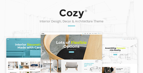 Cozy - Interior Design Theme WordPress Creative, Portfolio