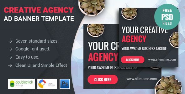 Creative Agency | HTML 5 Animated Google Banner    Ad Templates