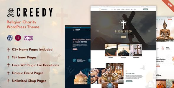 Creedy - Religion, Church WordPress Theme WordPress Nonprofit  