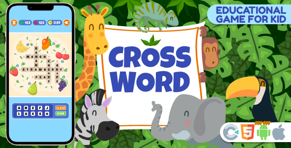 Crossword Game - HTML5,Construct3    Games