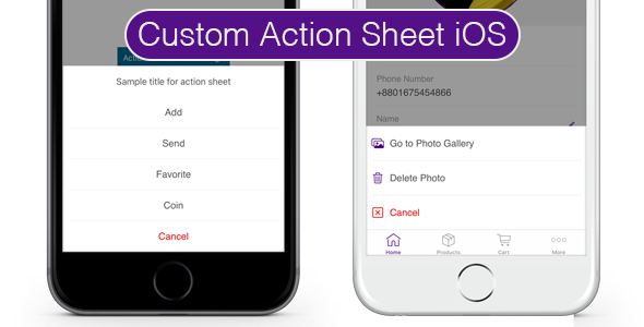 custom action sheet ios swift