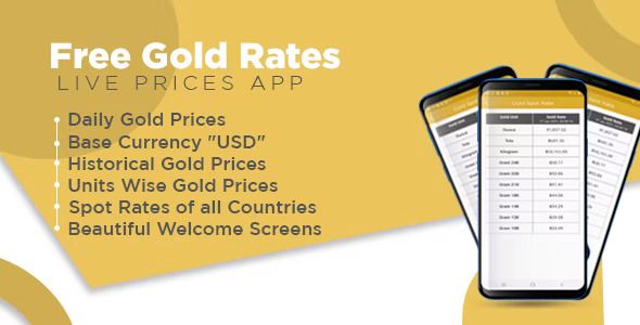 Daily Gold Prices App with Admob Ads Android  Mobile Full Applications