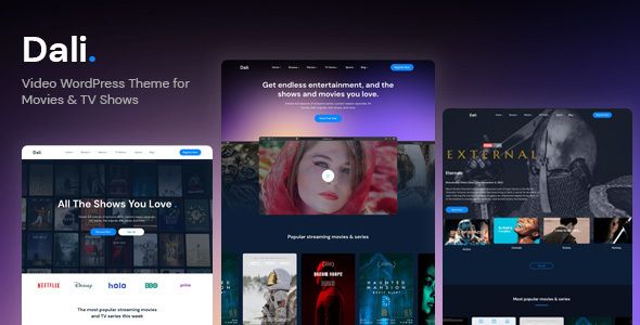 Dali - Movies & TV Shows WordPress Theme    