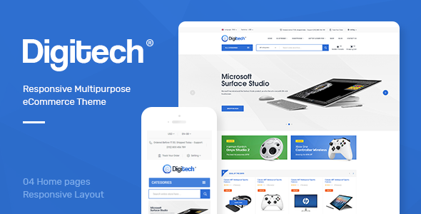 Digitech - Technology Theme for WooCommerce WordPress    