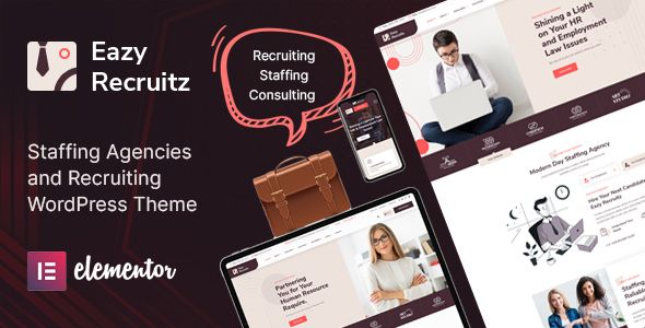 Eazy Recruitz - Staffing Agencies WordPress Theme image