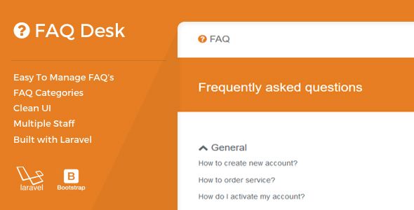 FAQDesk -  Frequently asked questions management system    Help And Support Tools