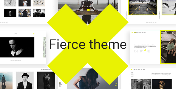 Fierce - Bold Photography Theme WordPress Creative, Photography  