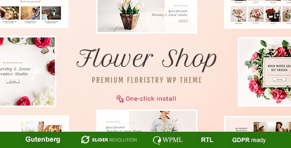 Flower Shop – Decoration Store and Floristic WordPress Theme