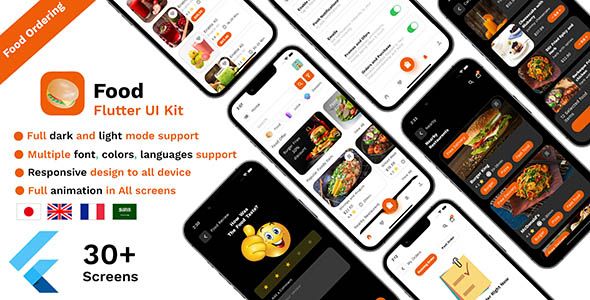 Food Ordering Flutter UI kit Flutter  Mobile 