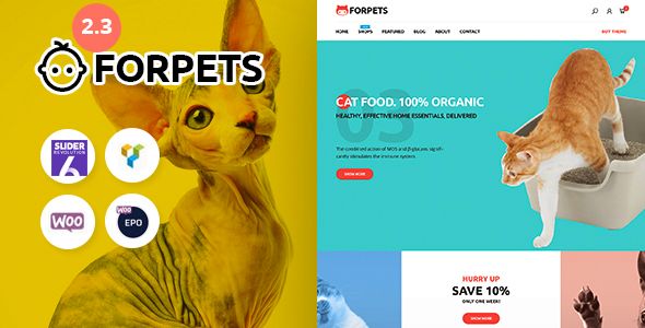 Forpets - Food Shop WooCommerce Theme    