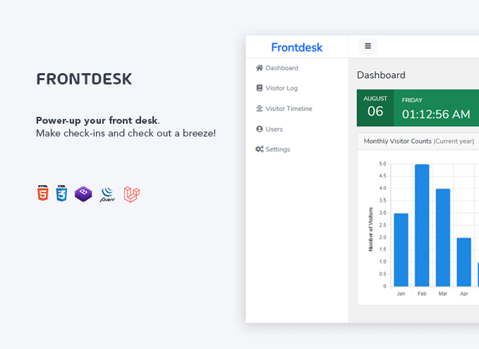 frontdesk dashboard features