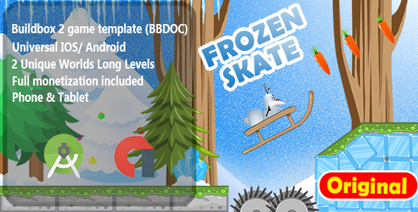 Frozen Skater -  Adventure Game Template iOS  Mobile Games