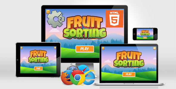 Fruit Sorting Game - HTML5 Educational Game - CAPX Games