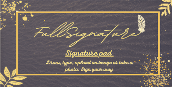 Full Signature - Sign your way - code.market