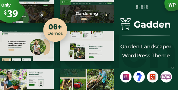 Gadden - Garden Landscaper WordPress Theme    