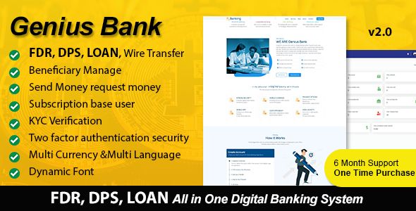Genius Bank - All in One Digital Banking System  Miscellaneous  