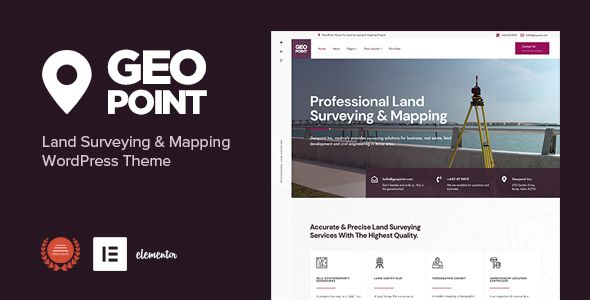Geopoint - Land Surveying & Mapping WP Theme    