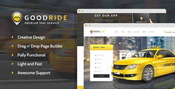 Good Ride – Taxi Company, Cab Service WordPress Theme