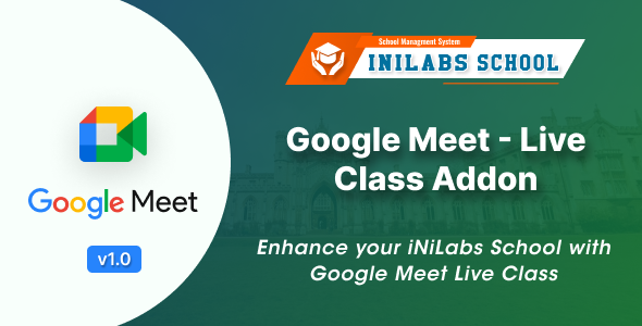 Google Meet: Live class and Meeting Add-on  Add Ons  