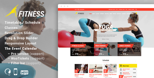Gym – Fitness WordPress Theme