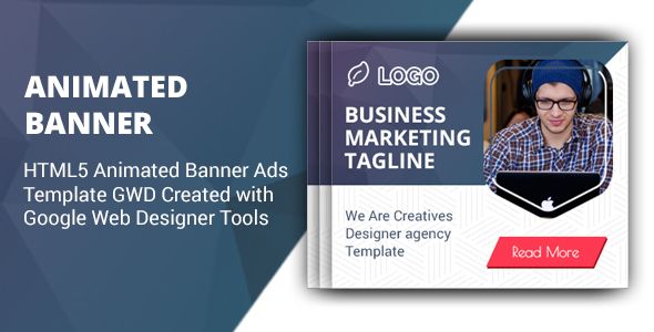 HTML5 Animated Banner Ads Template GWD V1    Ad Templates