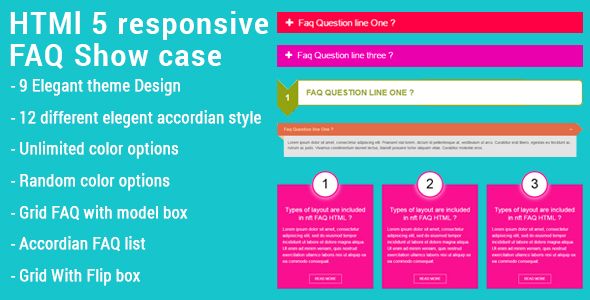 HTML5 Responsive FAQ Showcase  Miscellaneous  
