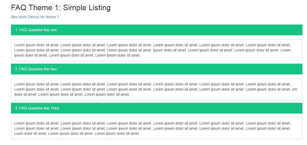 HTML5 Responsive FAQ Showcase - 2