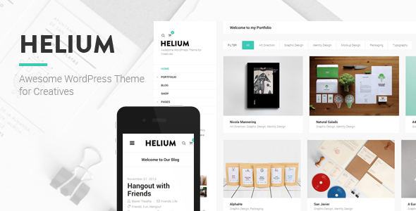 Helium - Modern Portfolio & Blog Theme    