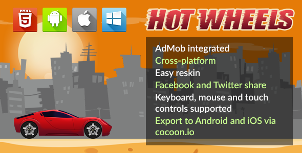 Hot Wheels - HTML5 Game - Phaser    Games