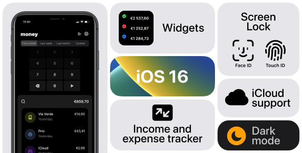 Income & Expense tracker - iOS App Source Code iOS  Mobile Full Applications