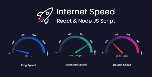 Internet Speed Test React & Node JS Script  Miscellaneous  