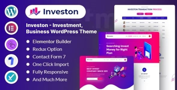 Investon - Investment & Business Consulting WordPress Theme WordPress Miscellaneous  