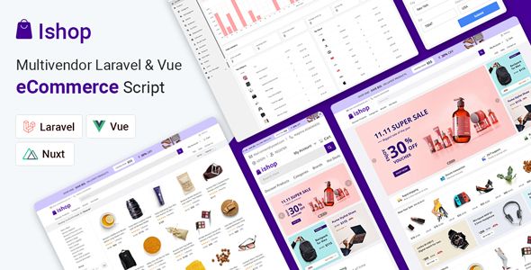 Ishop - Multivendor Laravel & Vue eCommerce CMS    Shopping Carts