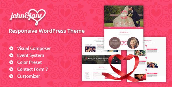 J&J - Responsive WordPress Wedding Theme