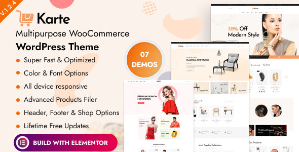 Karte - Multipurpose WooCommerce WordPress Theme    