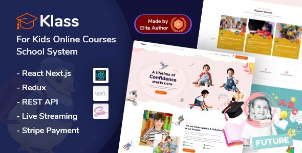 Klass - React Nextjs Kids Online Learning Courses System  Miscellaneous  